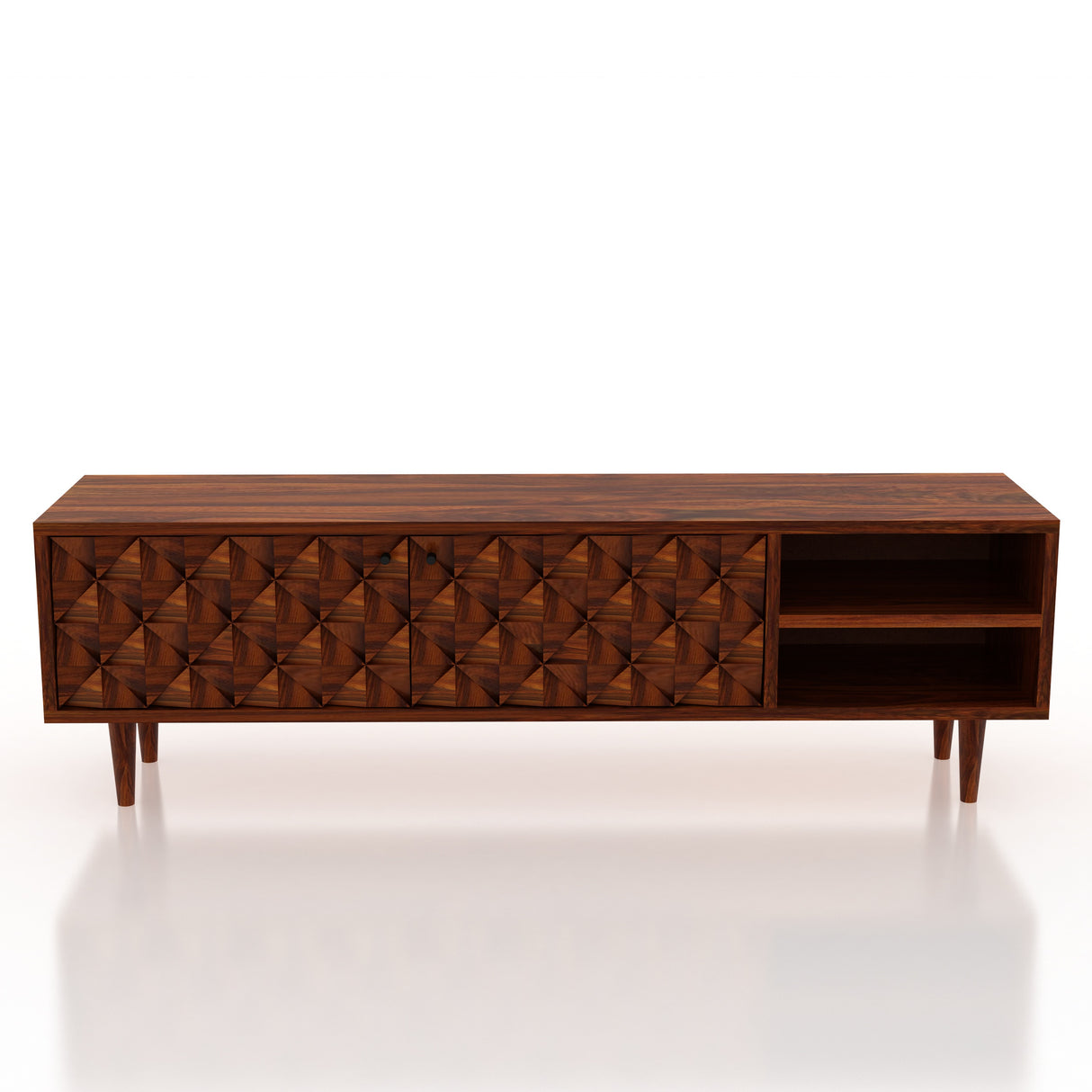 Raj Solid Sheesham Wood Tv Unit - 3 Years Warranty
