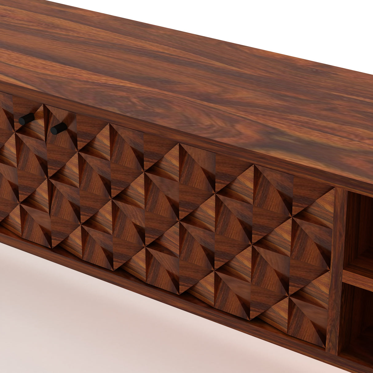 Raj Solid Sheesham Wood Tv Unit - 3 Years Warranty