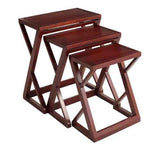 Mercy  Solid Sheesham Wood Nest of Stools - 3 Years Warranty