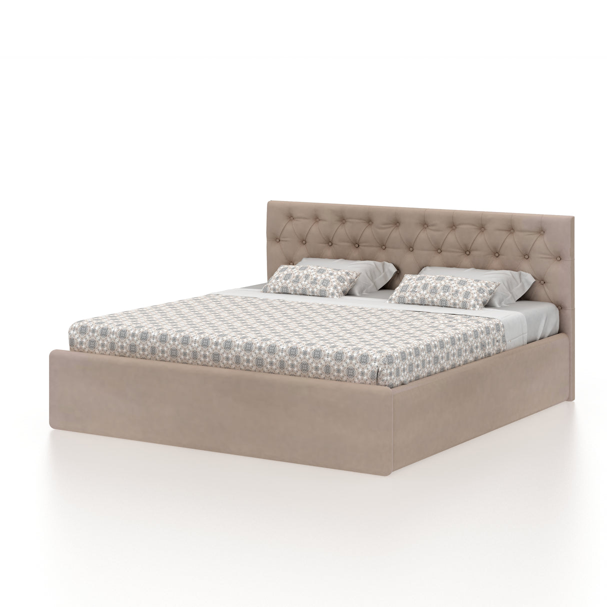 Fabrio Upholstered Box Storage Bed-3 years Warranty(LUXE EDITION)