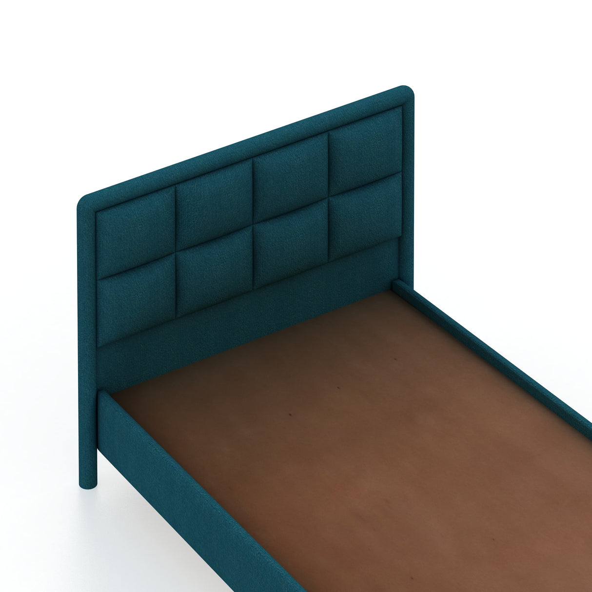 Roman Single Size Upholstered Bed 4 Feet Without Storage-3 Year Warranty(LUXE EDTION)