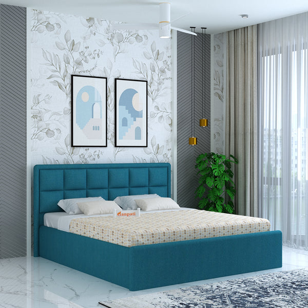 Roman Upholstered Box Storage Bed-3 Years Warranty(LUXE EDITION)