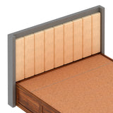Hynes Solid Sheesham Wood Bed With Hydraulic Box Storage & Upholstered Headboard-3 years Warranty(LUXE EDITION)