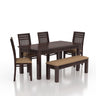 Armania Solid Sheesham Wood 6 Seater Dining Table Set - 3 Years Warranty