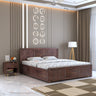 Wave Solid Sheesham Wood Bed with Box Storage - 3 Years Warranty