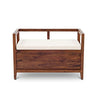 Jaipur Solid Sheesham Wood Storage Bench - 1 Year Warranty