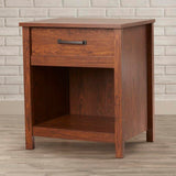 Corbin Solid Sheesham Wood Bedside Table With One Drawer Storage - 1 Year Warranty