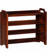 Rio Solid Sheesham Wood Shoe Rack - 1 Year Warranty