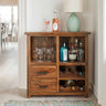 Jaipur Solid Sheesham Wood Wine Display Unit - 3 Years Warranty