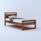 Rio Solid Sheesham Wood Single Size Bed (Big) - 1 Year Warranty