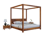 Maldives Solid Sheesham Wood Poster Bed - 1 Year Warranty