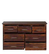 Maharaja Solid Sheesham Wood Dresser with 7 Darwer Storage - 1 Year Warranty