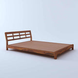 LATIN New Low Height Solid Sheesham Wood Bed Without Storage - 1 Year Warranty