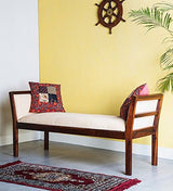 Lyon Solid Sheesham Wood Bench - 3 Years Warranty
