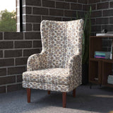 Mayor Wing/Relax Sofa Chair With Wooden Legs - 1 Year Warranty