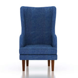 Navy Wing/Relax Sofa Chair With Wooden Legs - 1 Year Warranty