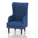 Navy Wing/Relax Sofa Chair With Wooden Legs - 1 Year Warranty