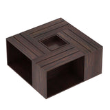 Strap Solid Sheesham Wood Coffee Table With Tray - 1 Year Warranty