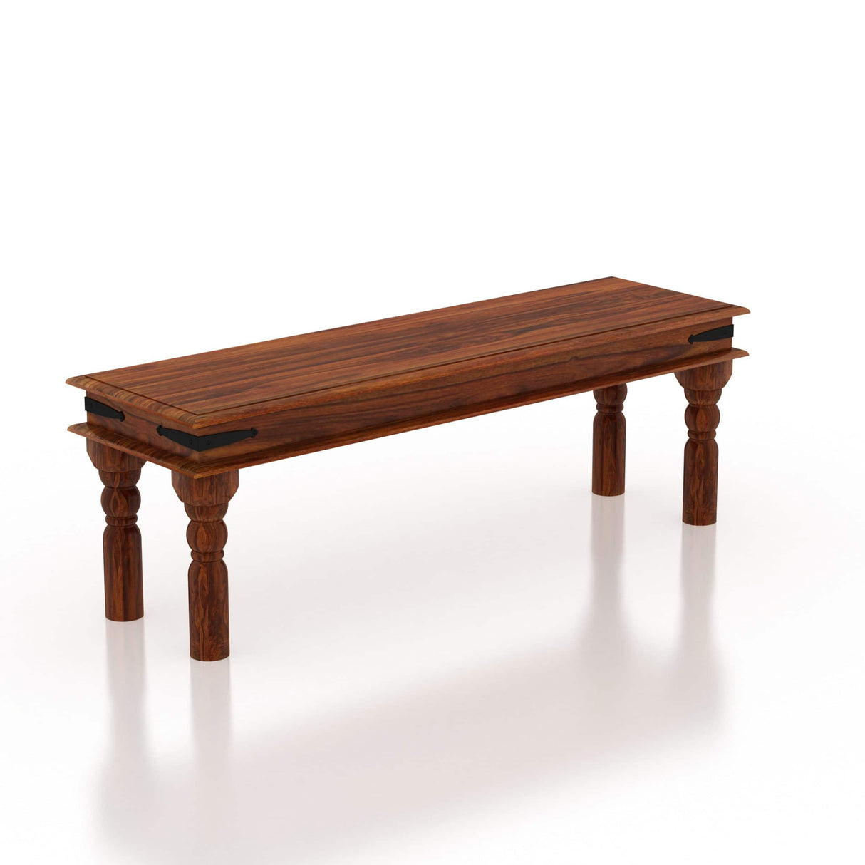 Akon Solid Sheesham Wood Dining Bench - 1 Year Warranty