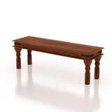 Akon Solid Sheesham Wood Dining Bench - 1 Year Warranty