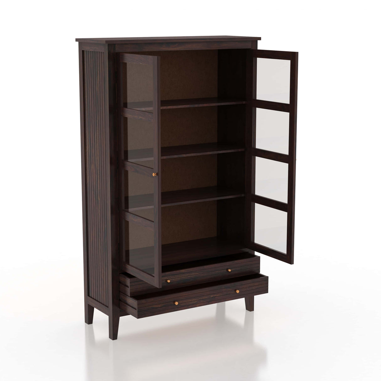 Italian Solid Sheesham Wood Display Unit - 1 Year Warranty