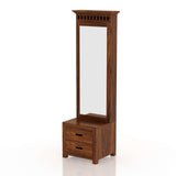 Armania Solid Sheesham Wood Dressing Table with Door and Drawer - 1 Year Warranty