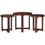 Cherish Solid Sheesham Wood Nest of Stools - 1 Year Warranty