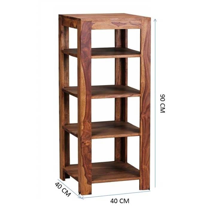 Foster Solid Sheesham Wood Bookshelf