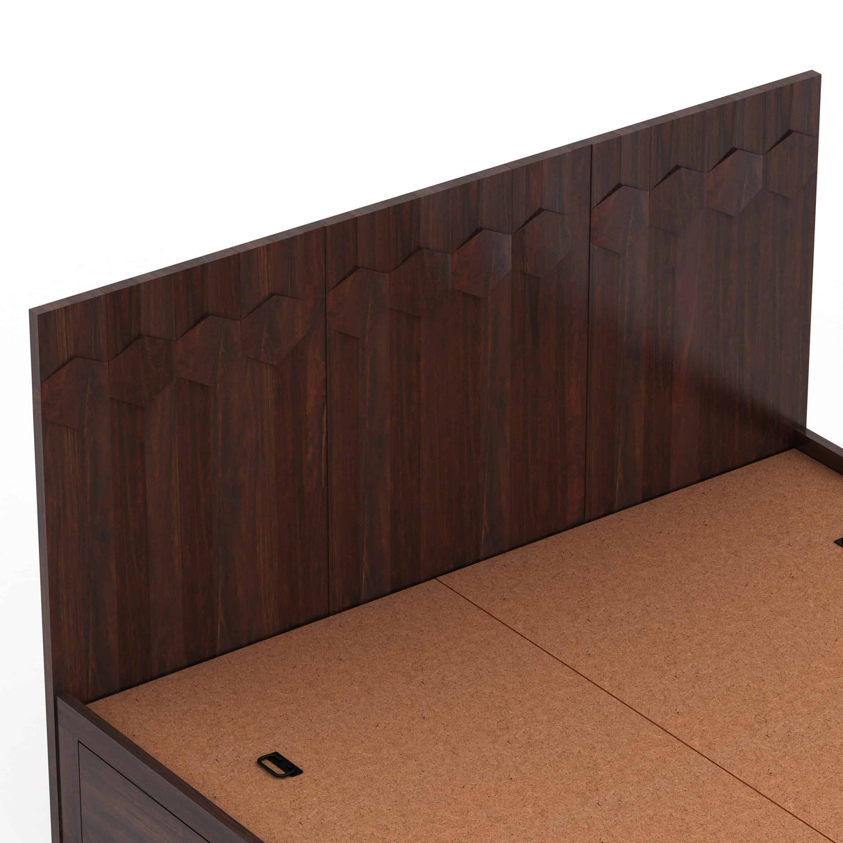 Hexa Solid Sheesham Wood Bed with Box Storage - 1 Year Warranty