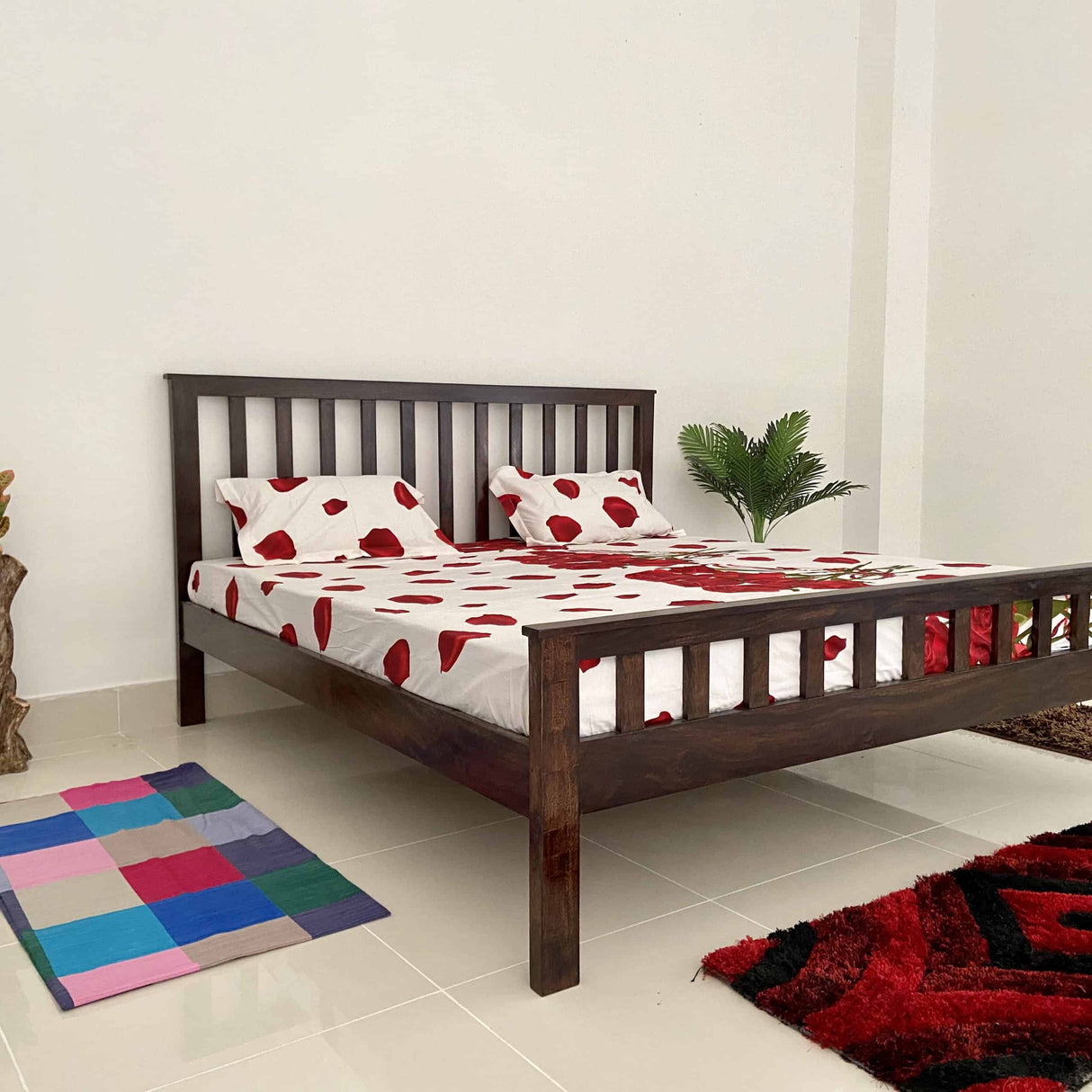 Cairo Solid Sheesham Wood Bed - 1 Year Warranty