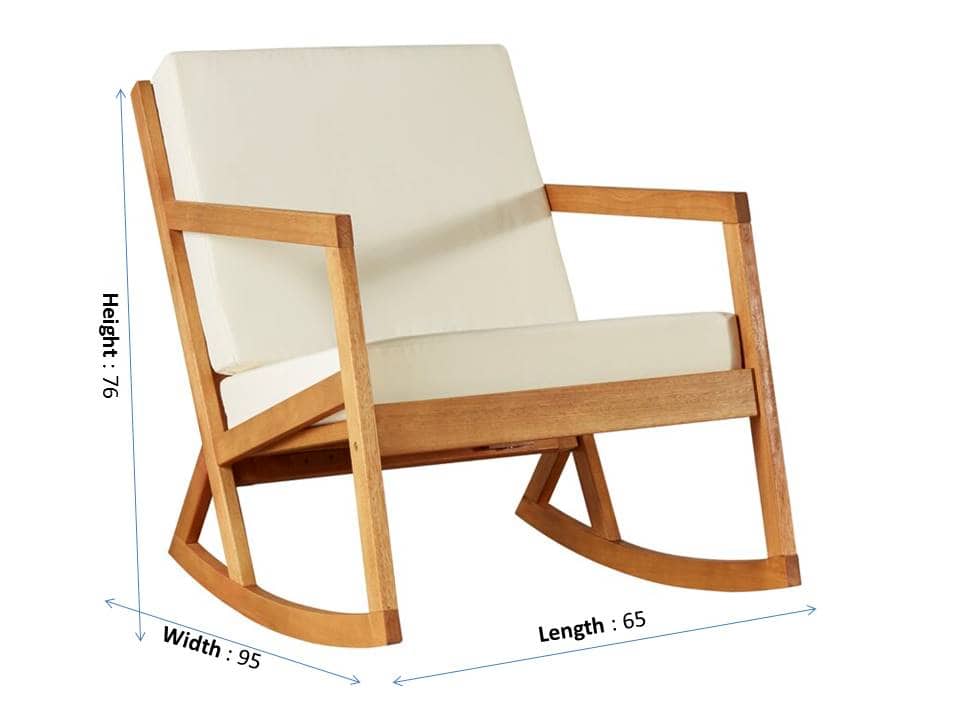 Italian Solid Sheesham Wood Rocking/Easy Chair - 1 Year Warranty