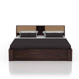 Mayor Hydraulic Storage Bed with Box Storage in Solid Sheesham Wood - 1 Year Warranty