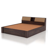 Mayor Hydraulic Storage Bed with Box Storage in Solid Sheesham Wood - 1 Year Warranty