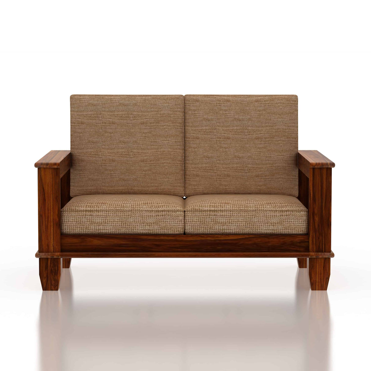 Maharaja Solid Sheesham Wood 2 Seater Sofa - 1 Year Warranty