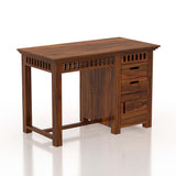 Armania Study Table with Storage in Solid Sheesham Wood - 1 Year Warranty