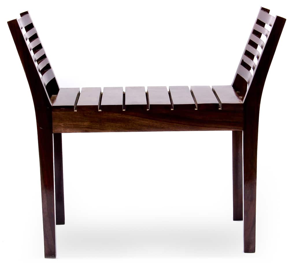 Cairo Solid Sheesham Wood Bench - 1 Year Warranty