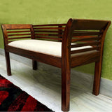 Italian Solid Sheesham Wood Bench - 1 Year Warranty